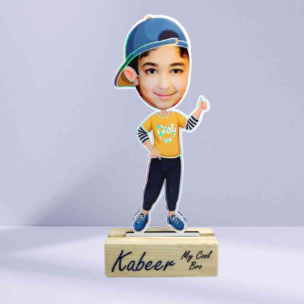 Customized Boy Caricature Cool Boy
