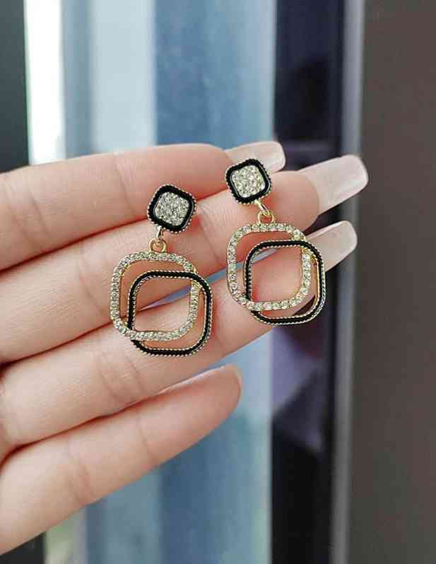 Double Hoop Earrings For Women And Girls buy now