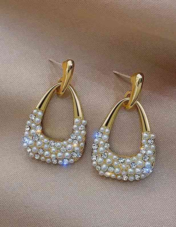 Fancy Handmade Pearl Earrings shop now