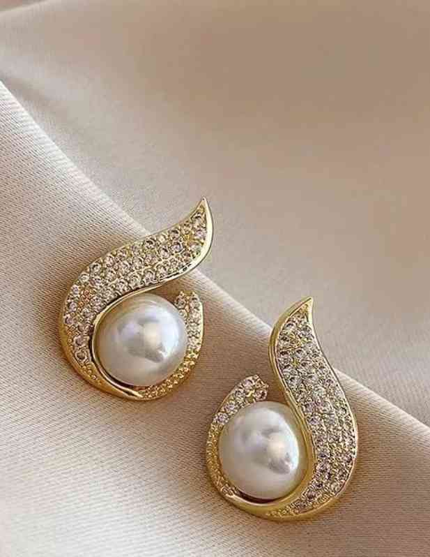 Fancy Pearl Ear Drops For Women And Girls buy now