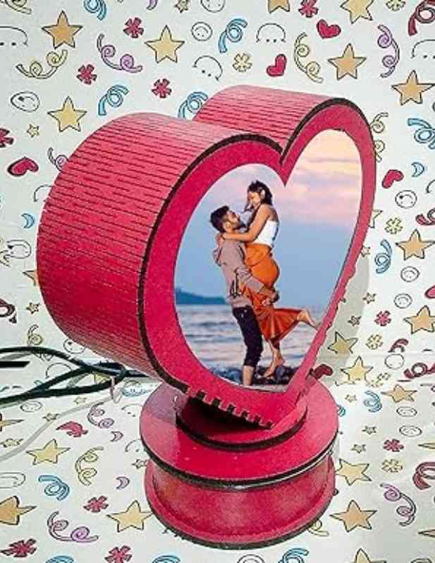 Photo Rotating Lamp Heart Shape shop