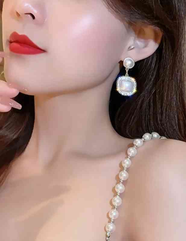 Rhinestone Drop Earrings For Girls And Women