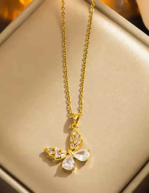 Antique Chain With Butterfly Pendant buy now