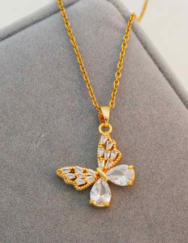 Antique Chain With Butterfly Pendant shop now