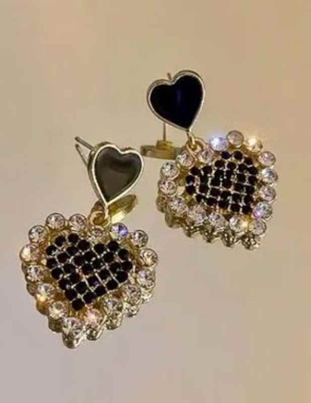 Black Heart Earrings shop now