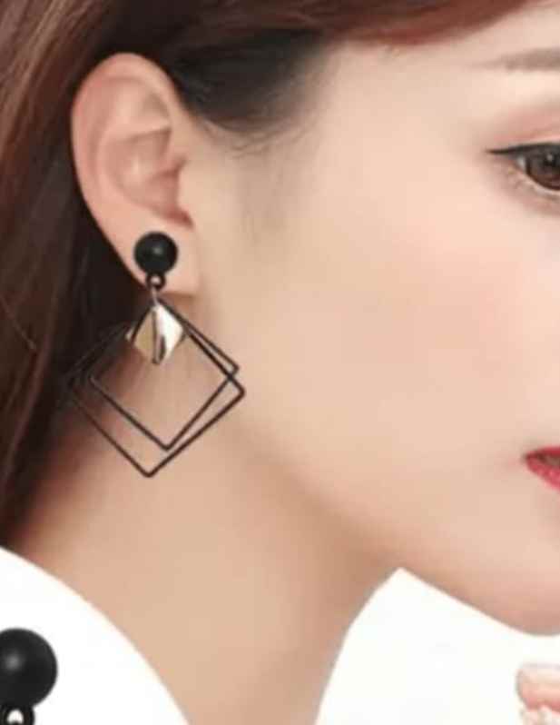 Black Stylish Earrings buy now