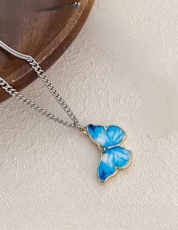 Blue Sapphire Butterfly Pendant shop