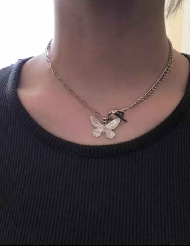 Butterfly Pendant Chain gold shop now