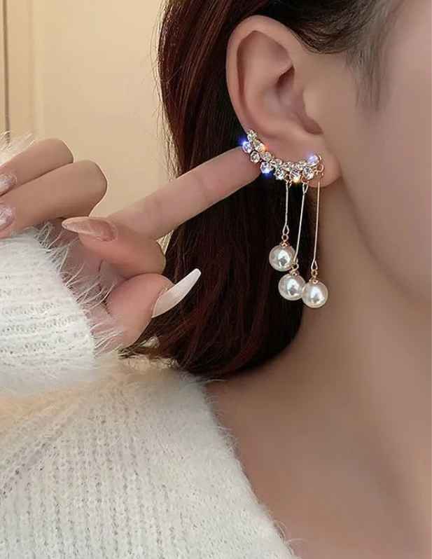 Curved Earcuff Earrings biy now