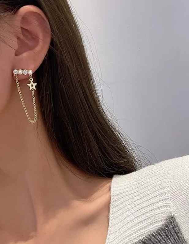 Pearl Chain Earrings shop
