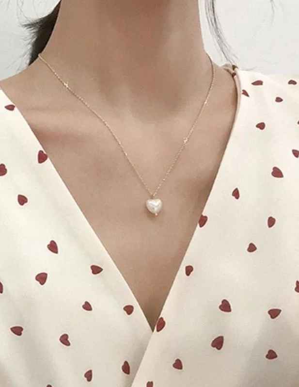 Pearl Heart Pendant