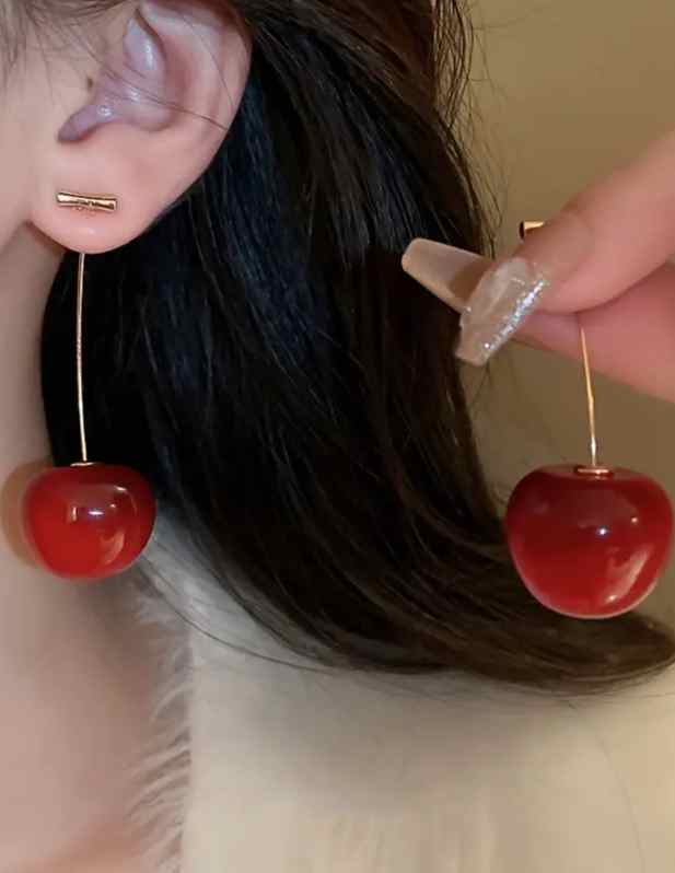 Red Cherry Earrings