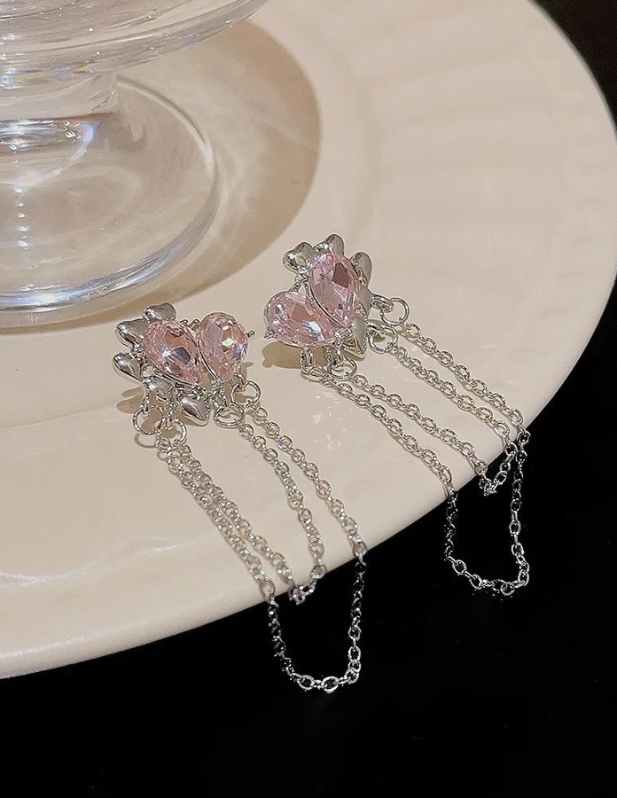 Silver Chain Earring Set shop
