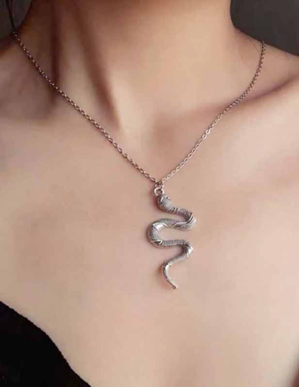 Silver Snake Pendant