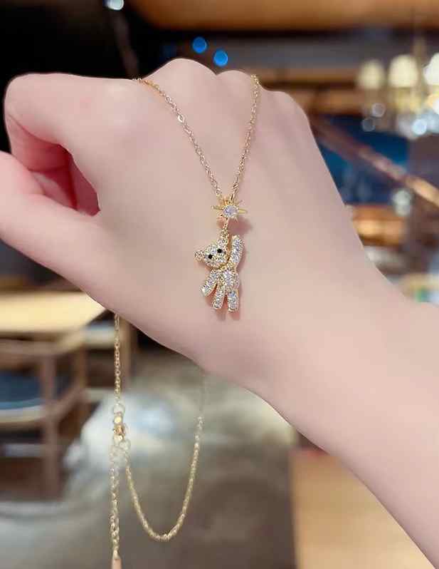 Teddy Bear Gold Pendant shop now